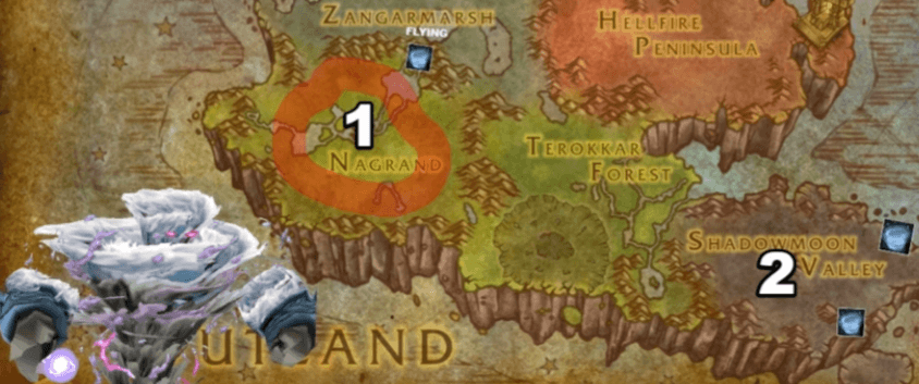 WoW BCC Anniversary Mote of Air and Primal Air Farming Location